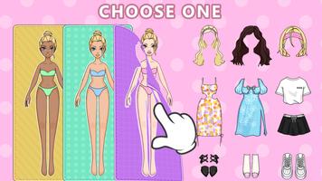 DIY Paper Doll Dress up 종이 인형 스크린샷 2