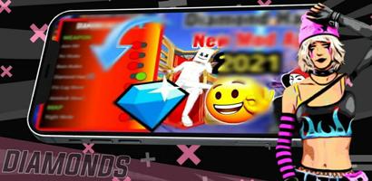 Diamond Hack FreFire - FF Max الملصق