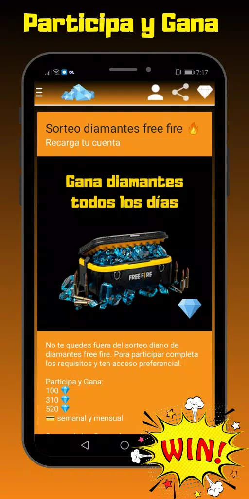 ganha diamantes de graça no free fire