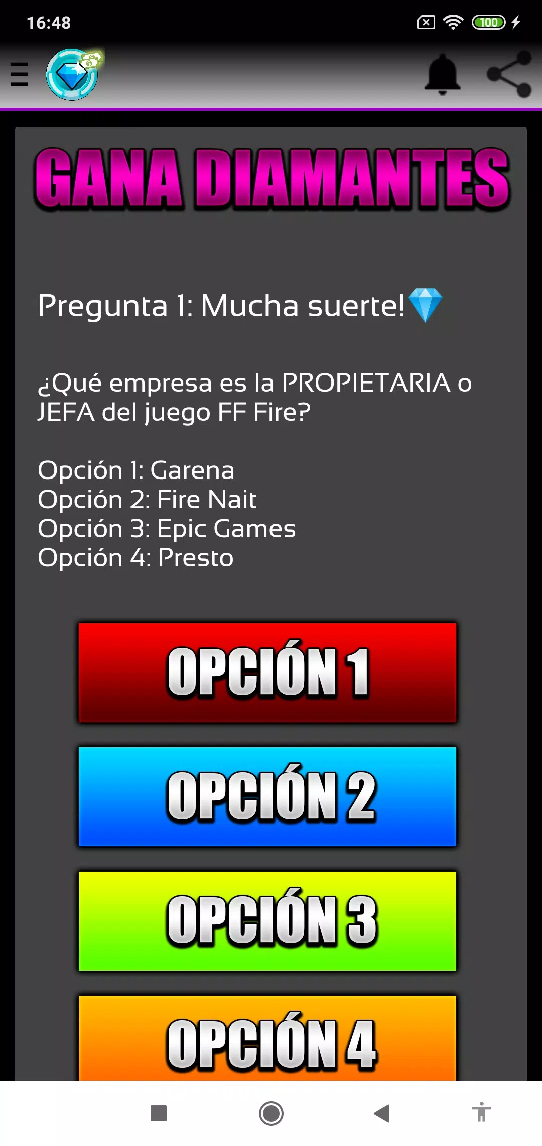 Vendo recargas de Diamantes de Free - Free Fire Guatemala