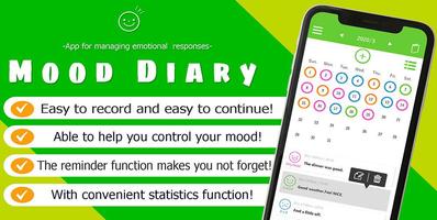 Mood Diary mental health app โปสเตอร์
