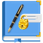 Diary with lock icon