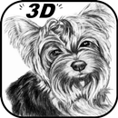 501+  3D pencil drawings step by step APK