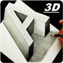 500+ dessins 3D. Apprendre à dessiner en 3D APK