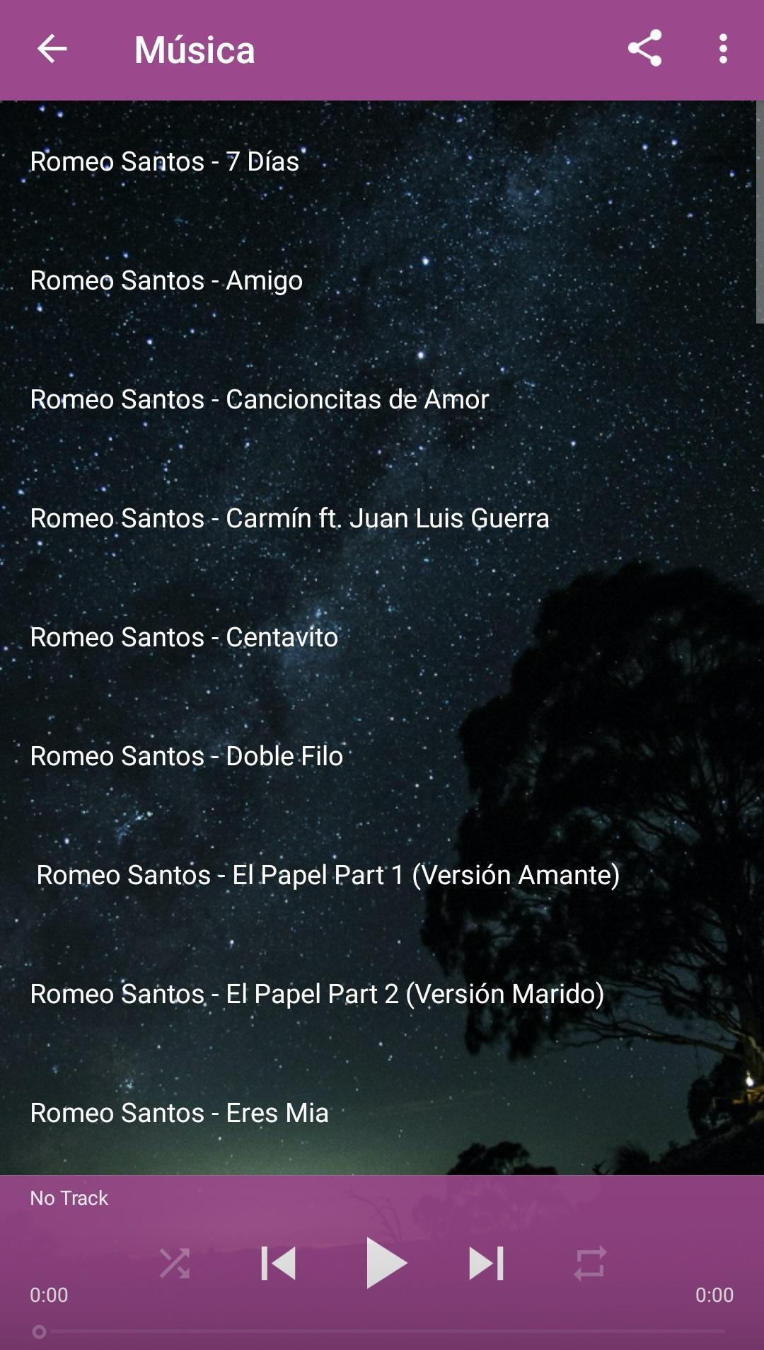Ennegrecer principal Guinness Descarga de APK de Romeo Santos para Android