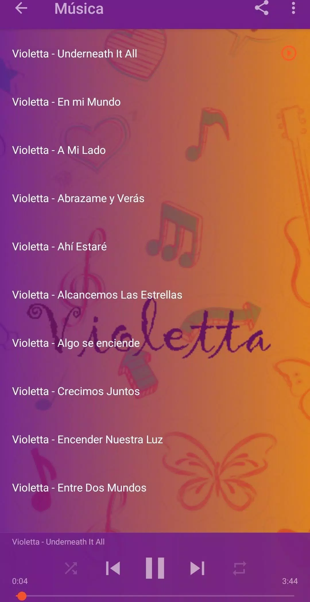 Descarga de APK de Violetta para Android