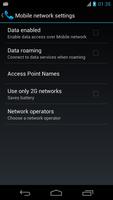 Mobile Network Settings captura de pantalla 1
