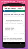 Deutsch B1 Brief schreiben 스크린샷 3