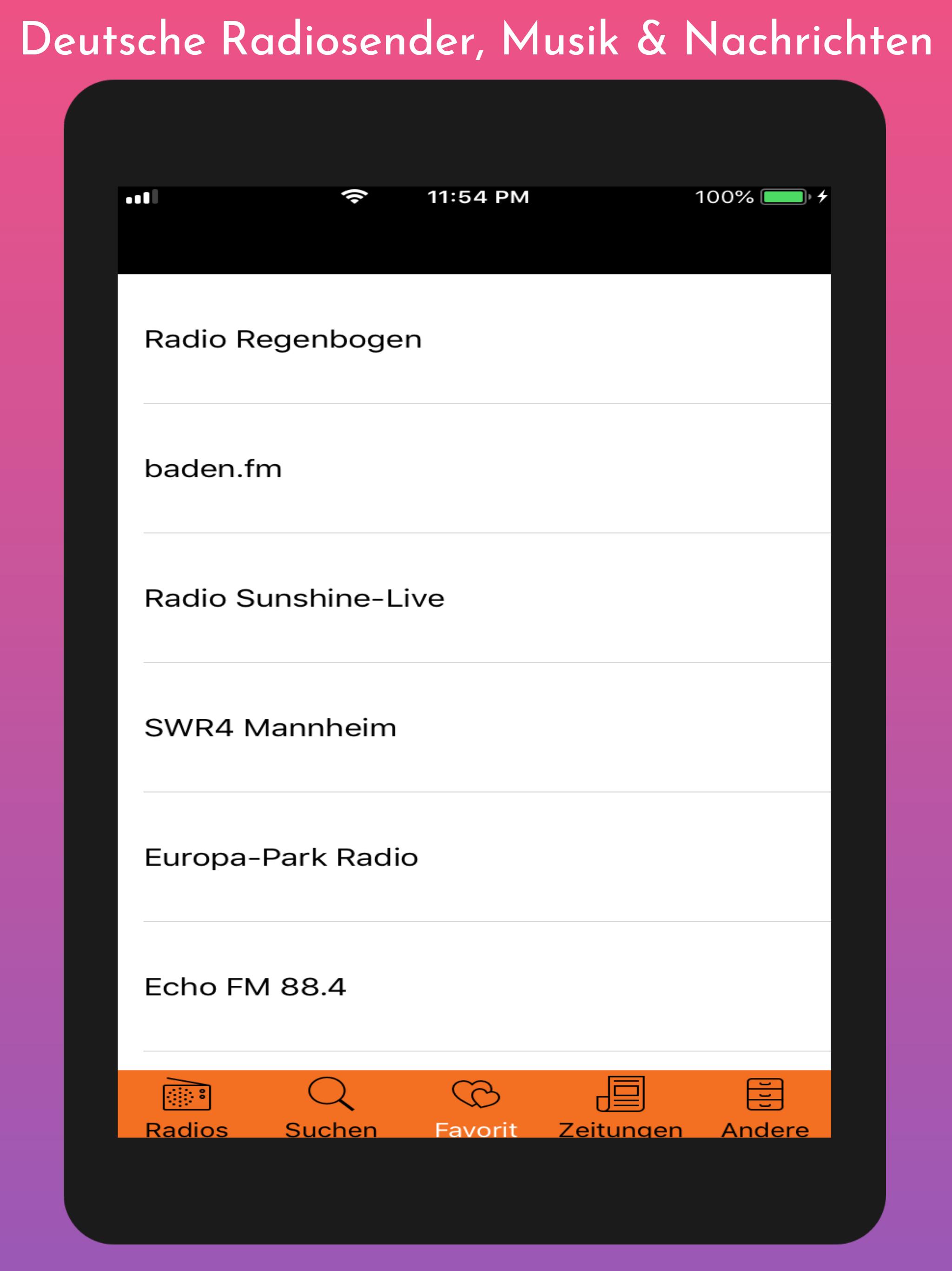 Deutsche Radiosender, Musik & Nachrichten: mein.DE for Android - APK  Download