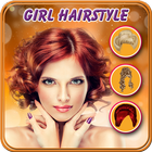 Girl hair style photo editor icono