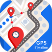 GPS Location Timeline on Map