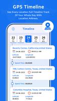 GPS Location Timeline on Map Screenshot 1