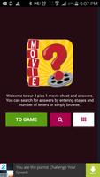 4 Pics 1 Movie Cheat & Answers โปสเตอร์