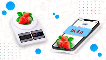 Poster Digital scale weight grams