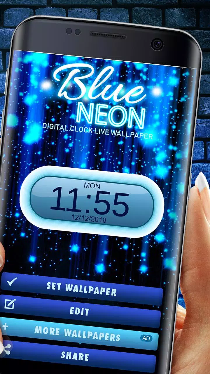 Descarga de APK de Neon Reloj Azul - Fondos de Pantalla, Fecha y Hora para Android Descarga de APK de Neon Reloj Azul - Fondos de Pantalla, Fecha y Hora para Android