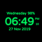 Digital Clock Zeichen