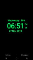 Digital Clock Live Wallpaper poster