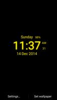 Digital Clock الملصق