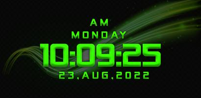 Digital Clock Wallpapers screenshot 3