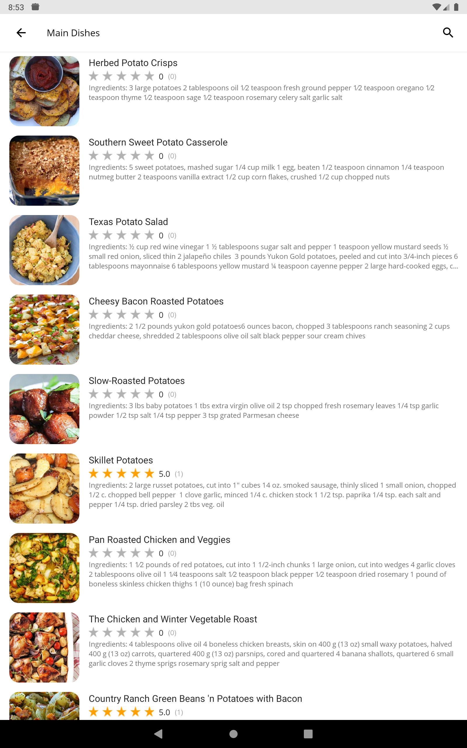 Sweet Potato Recipes For Android Apk Download - potato and chicken food roblox