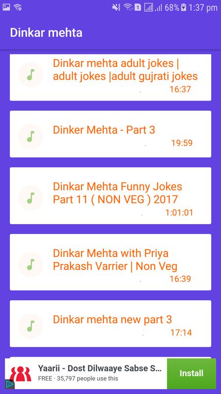 dinkar mehta all jokes mp3 free download Dinkar mehta new jokes free download.