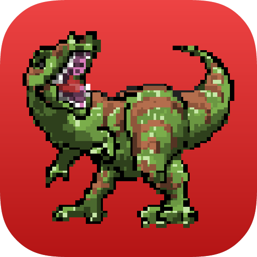 Dinosaur Color By Number: Pixel Art Dinosaur