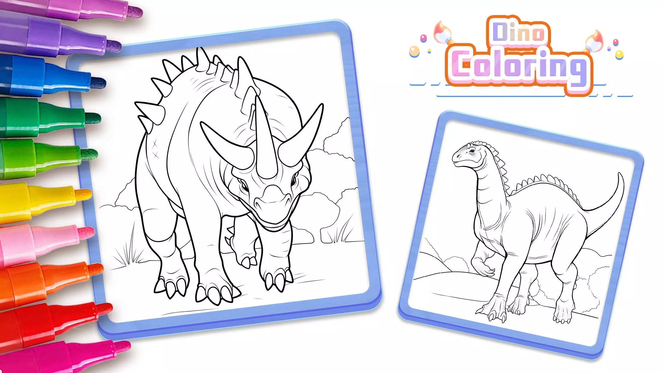 Download do APK de Dinossauros: Colorir - Jogo Grátis para