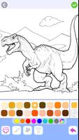 Dinozor oyunu - Sayılı boyama Ekran Görüntüsü 1