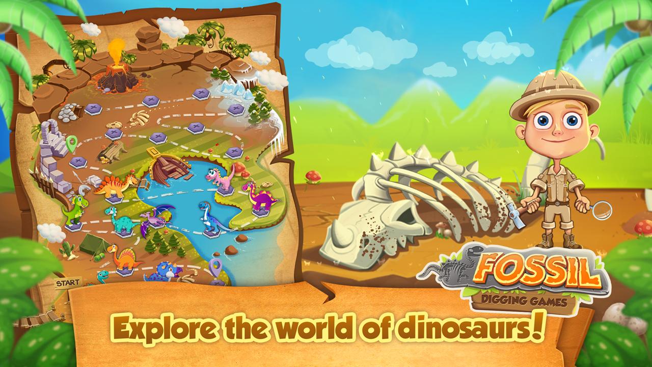 Dig Dinosaur Games: Kids games for Android - Free App Download