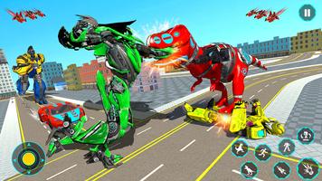 Dino Robot Car Transform War الملصق