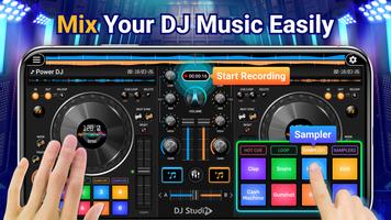 Estudio mezclador de DJ real Poster