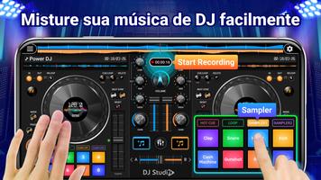 Estúdio de mixagem de DJ real Cartaz
