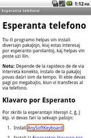 Poster Esperanto en la telefono!