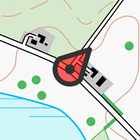 Topo GPS Denmark-icoon