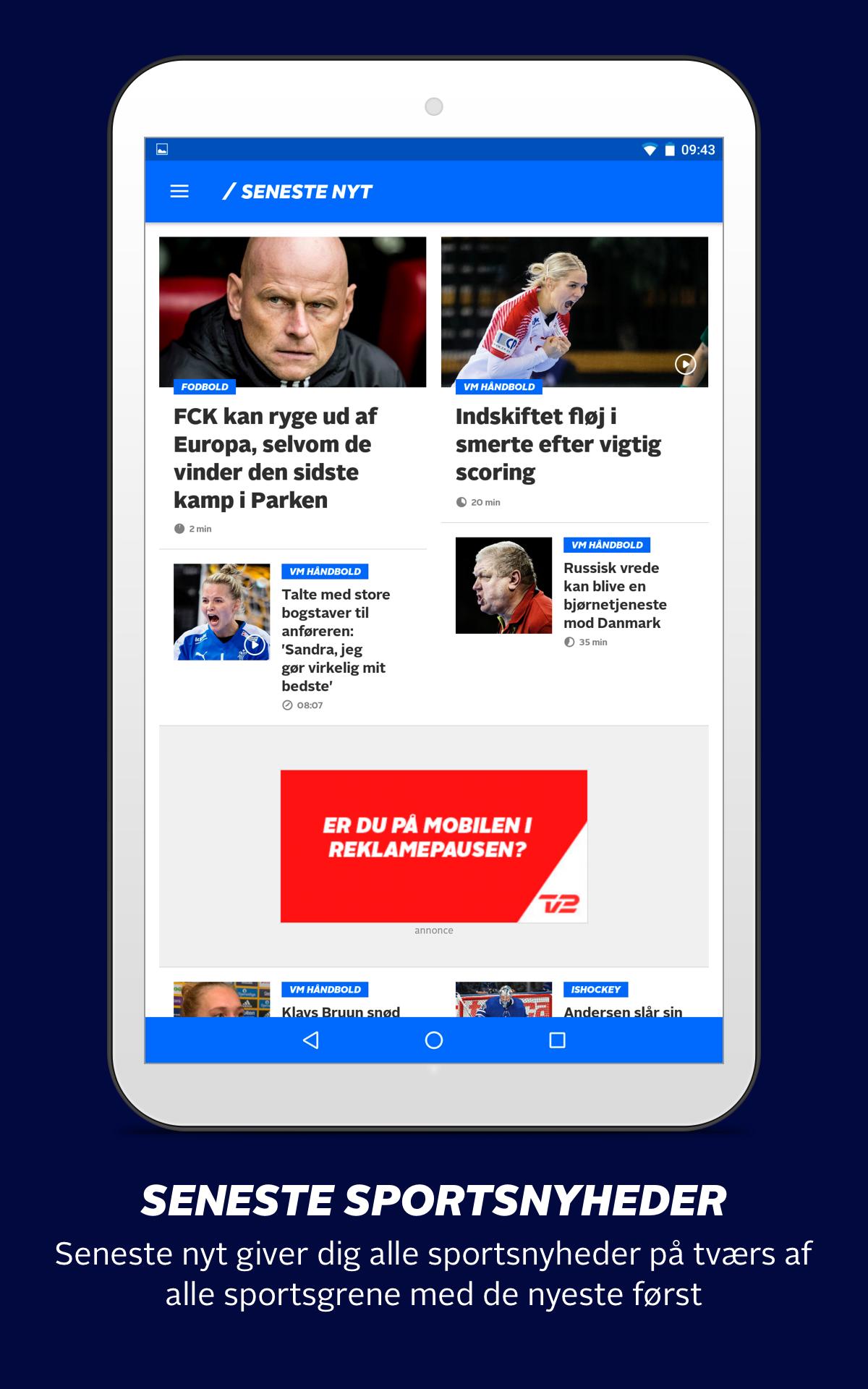 TV 2 SPORT - nyheder om sport på dansk for Android - APK Download