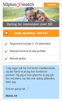 50PlusMatch.dk - Dating 50plus plakat