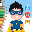 Comic Superhero Coloring Book