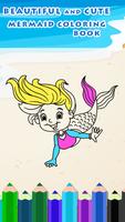 Mermaid Paint Art & Coloring Book Cartaz