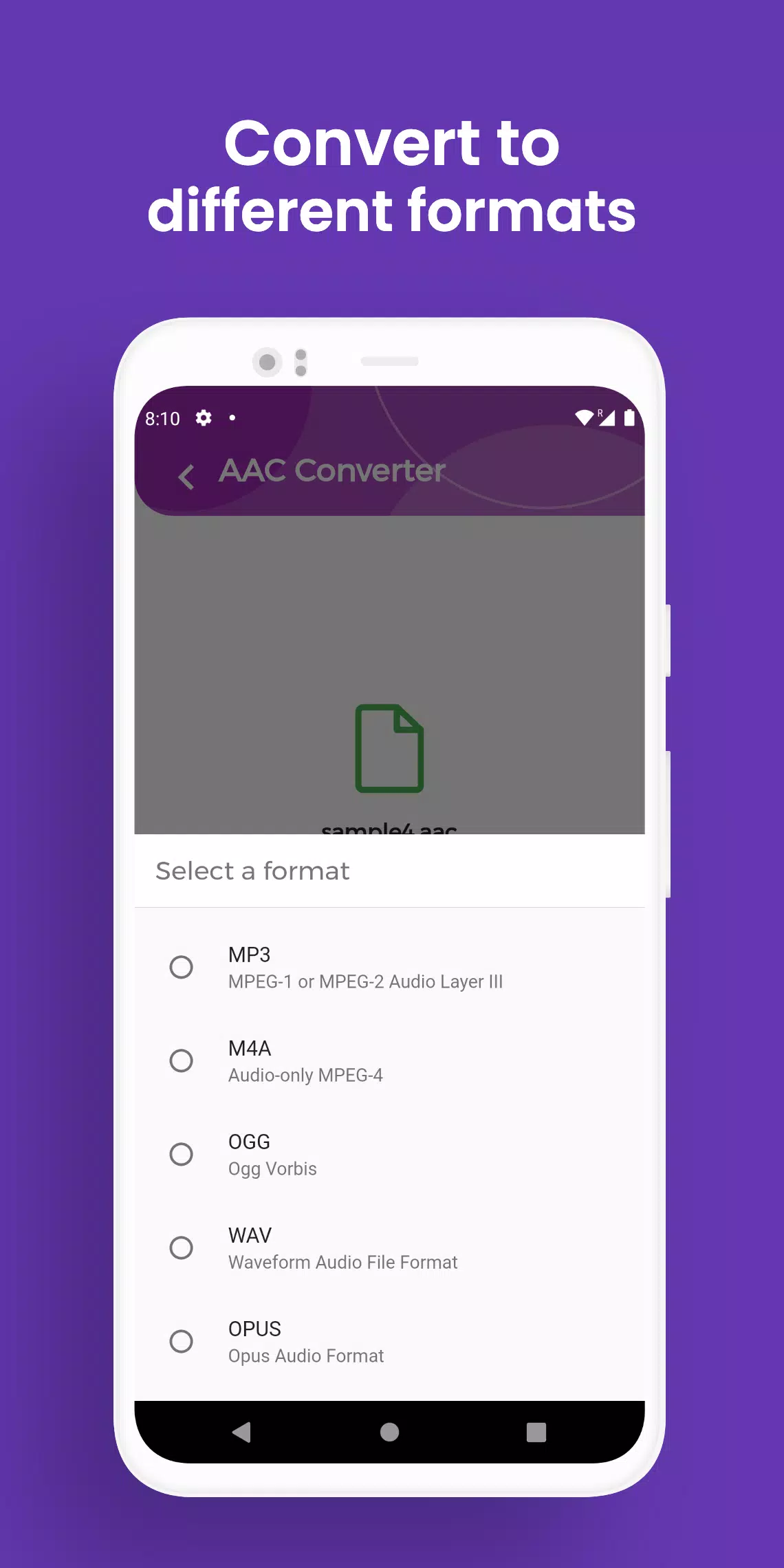 Descarga de APK de Conversor AAC, Convertir AAC a para Android
