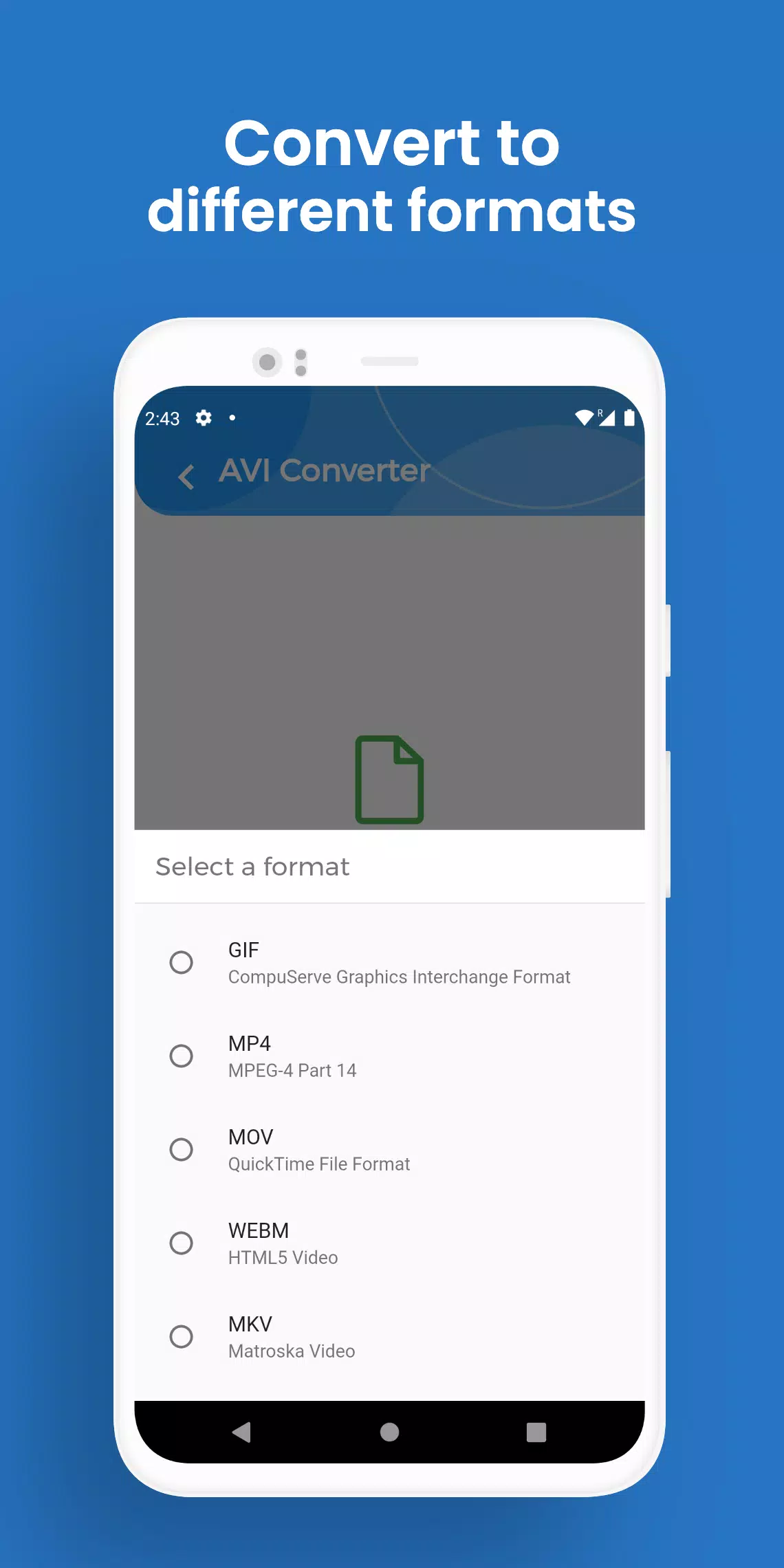 AVI Converter, Convert AVI to MP4, AVI to MPEG for Android - APK Download