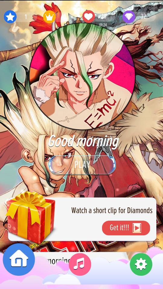 Dr Stone Piano Tiles Anime Tiles For Android Apk Download