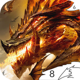 Dragon Couleur par Numéro icône
