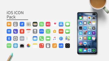 iOS Icon Pack: iPhone Icons & Wallpapers (No Ads) capture d'écran 1