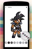 Super color by number DBZ pixel تصوير الشاشة 2