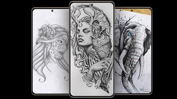 Drawing Tattoo Designs Plakat
