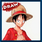 How to draw One Piece characters أيقونة