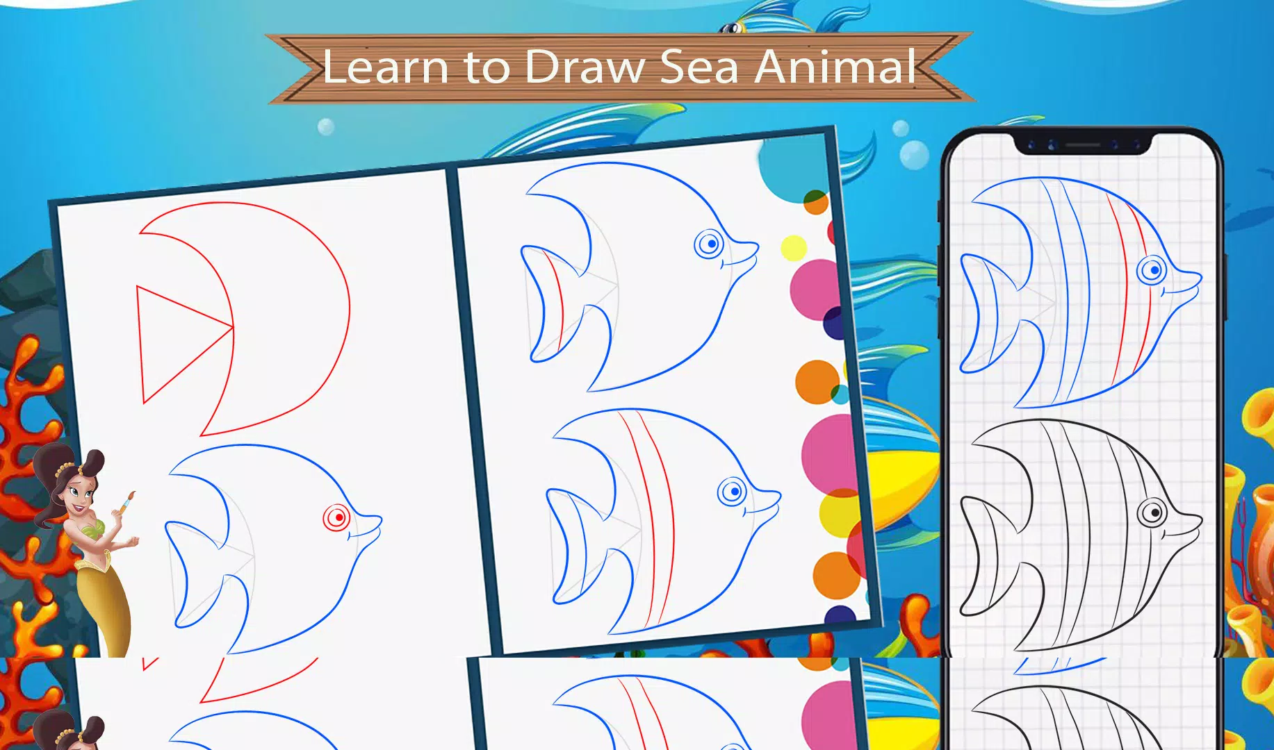 Tải xuống APK How to Draw Sea Animals cho Android Tải xuống APK How to Draw Sea Animals cho Android