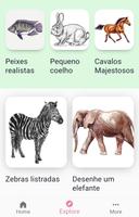 Aprenda a Desenhar Animais Cartaz