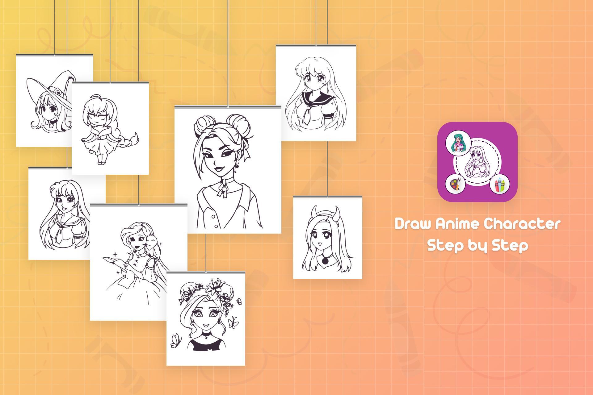 How to Draw Anime Character Step by Step สำหรับแอนดรอยด์ - ดาวน์โหลด APK