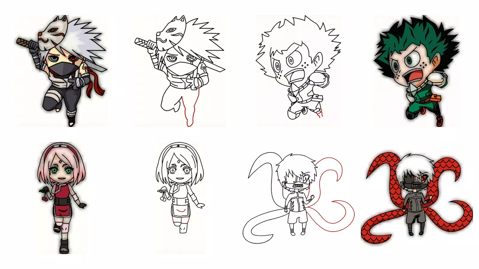 how to draw anime chibi characters